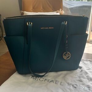 Michael Kors Deep Teal Tote Bag